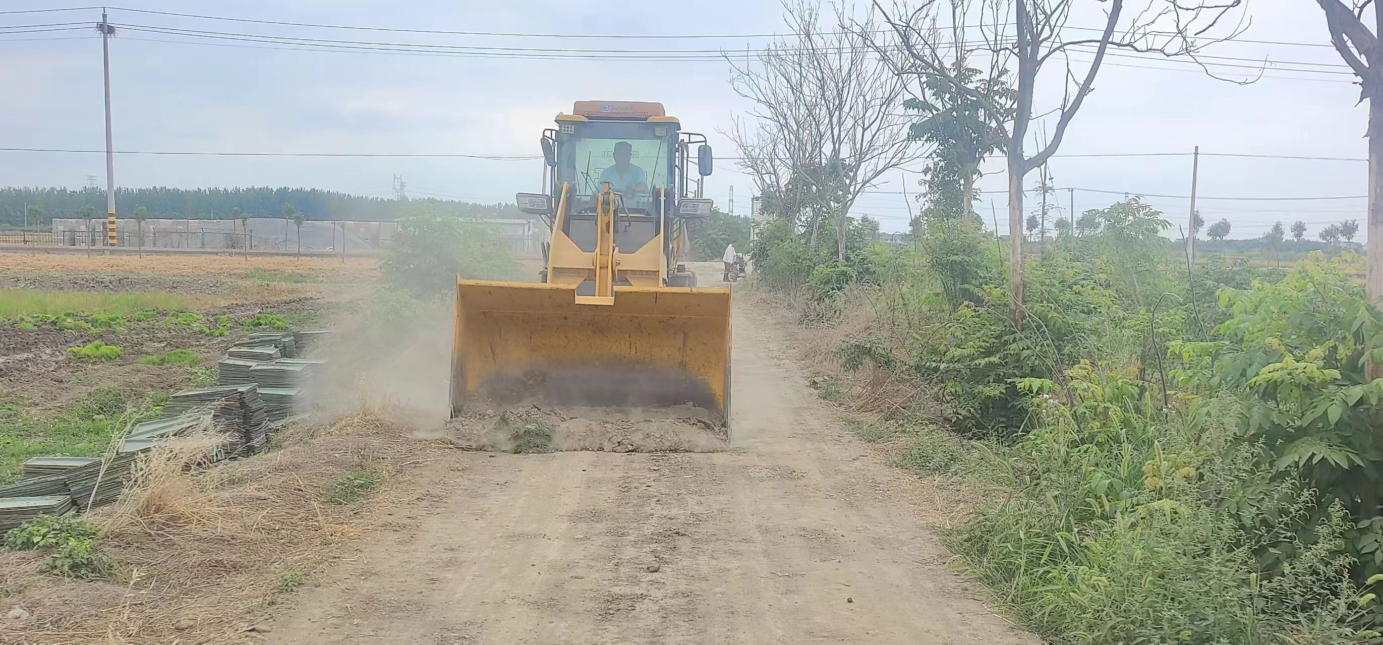 王庄居委会党支部：清道路积泥 除安全隐患